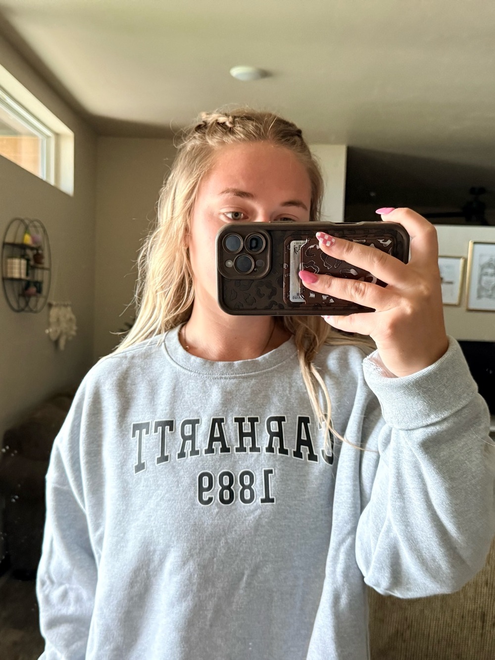 Gray 'CARHARTT 1889' Crewneck Sweatshirt - Women